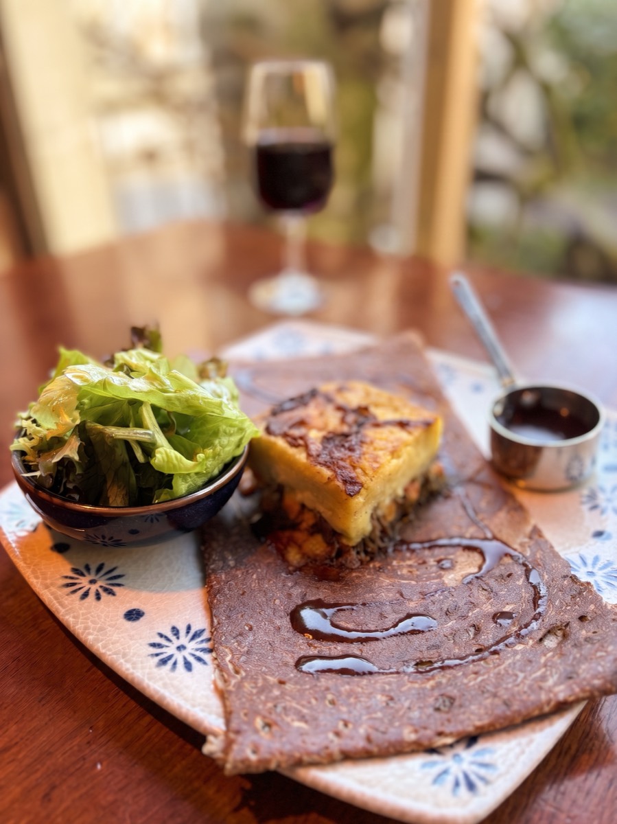 Galette du moment et sa salade