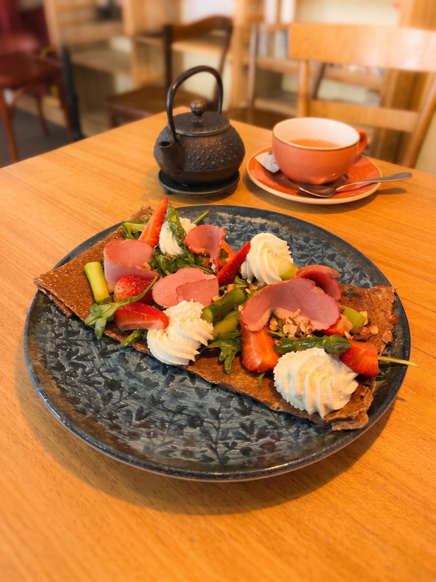 Galette au magret fumé