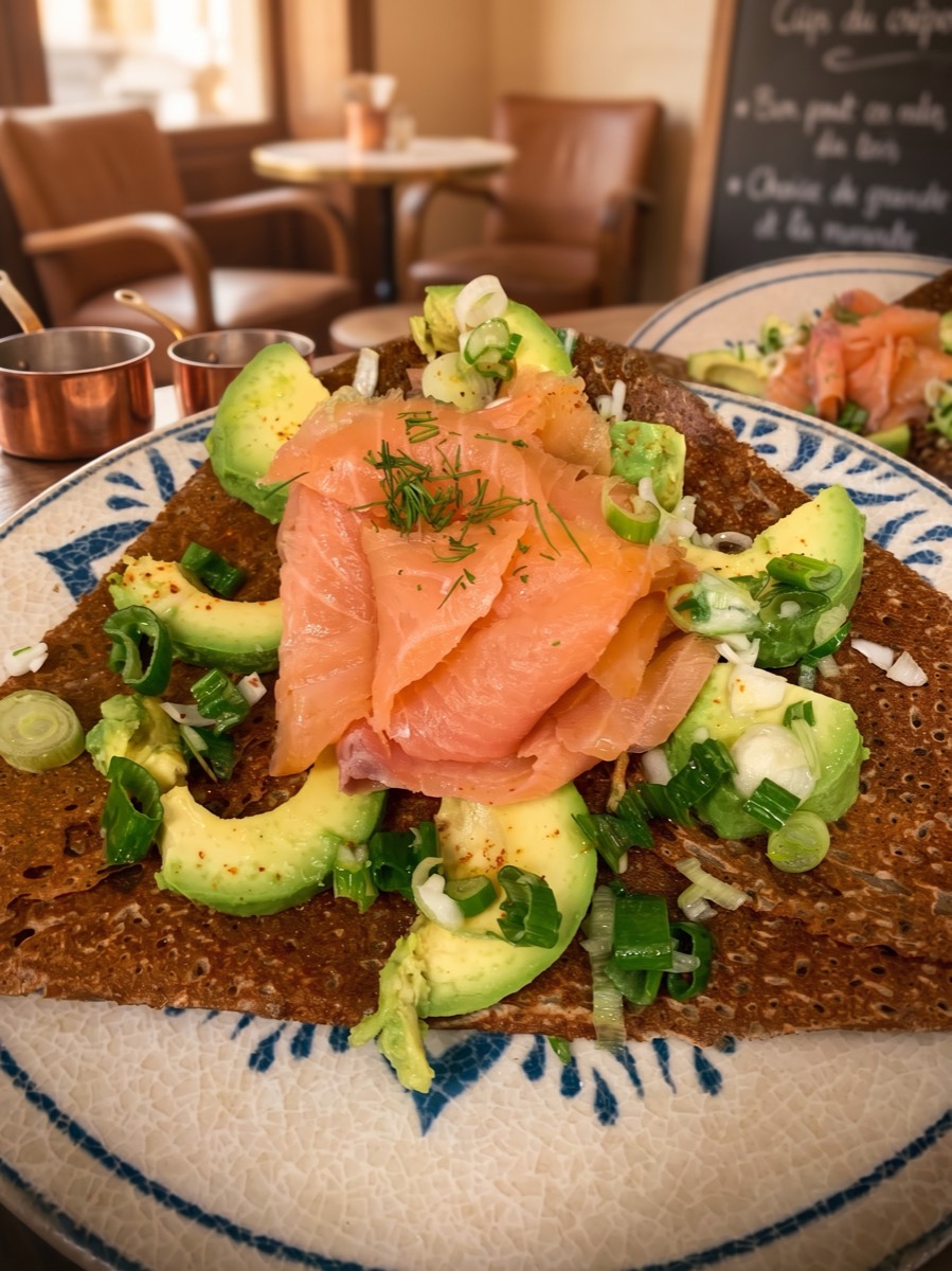 Galette saumon-avocat