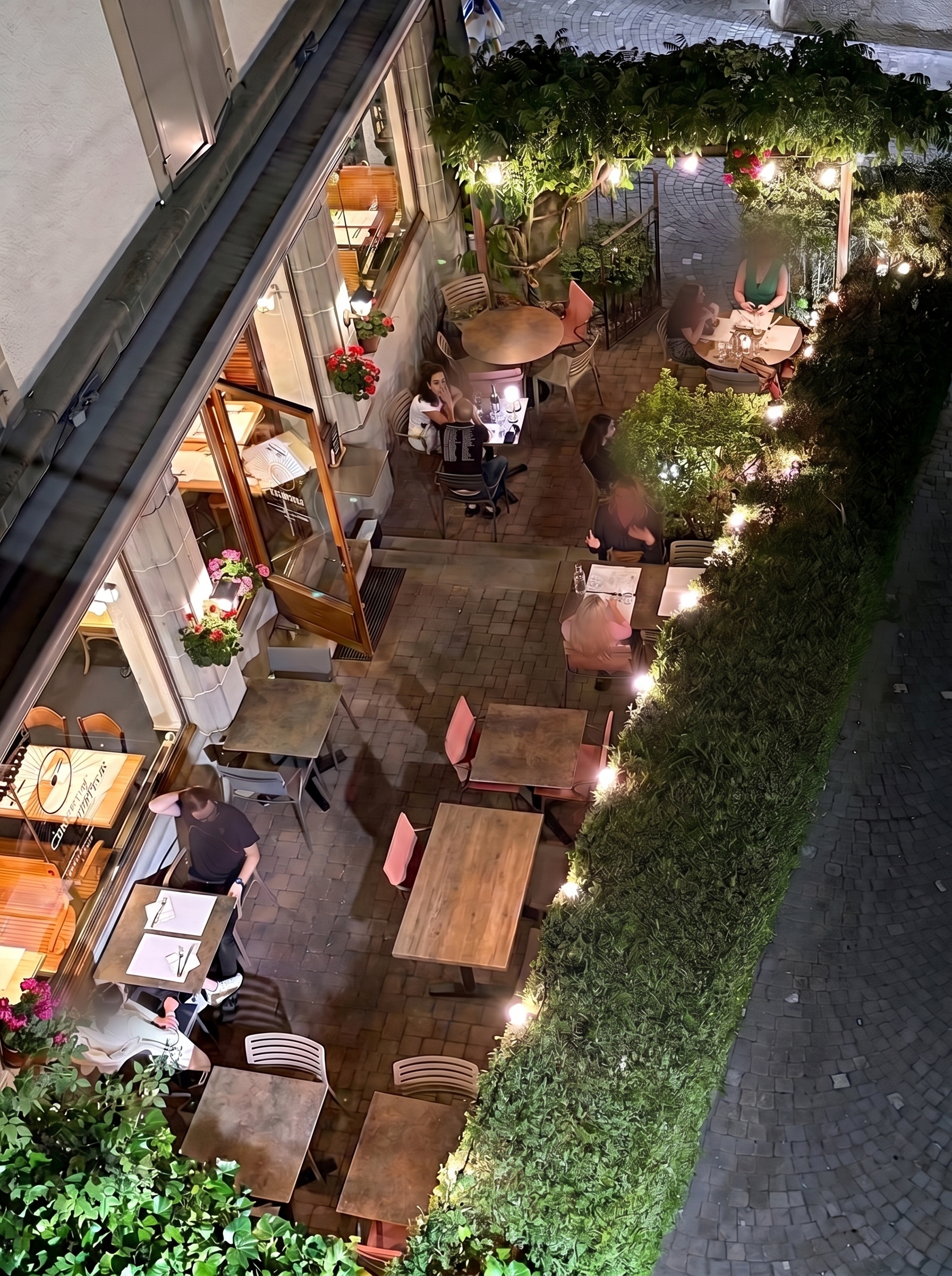 La terrasse le soir
